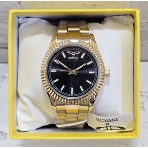 Invicta Specialty I by Invicta Men's Watch 40mm Black Dial Gold 69006 Brand New